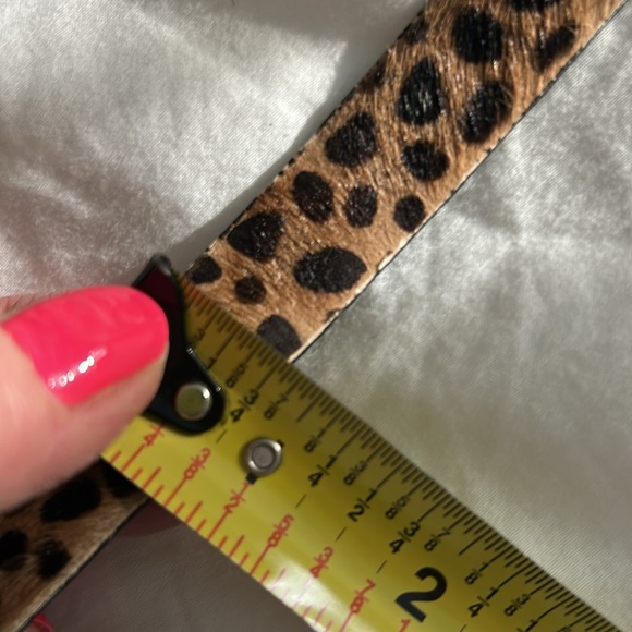 Jcrew calf hair Leopard Print Women's Belt - Picture 4 of 4